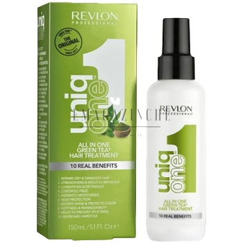 Revlon Лечебна спрей маска със зелен чай за коса без отмиване 150 мл. Uniq One Green Tea Scent Hair Treatmeht (31200)