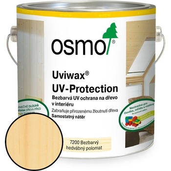 Osmo 7200 Uviwax UV Protection 2,5 l Bezbarvý hedvábný polomat