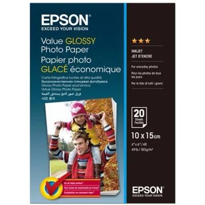 Epson Value Photo Paper 10x15cm 20 sheet (C13S400037)