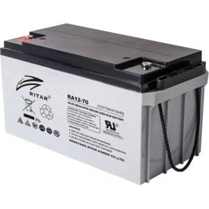 Ritar Оловна батерия RITAR, (RA12-70) AGM, 12V, 70 Ah, 350 /167 /182 mm, Терминал F11(M6) (RITAR-RA12-70) - megamag