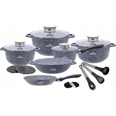 Zilner Sada mramorových hrnců ZL 7060 indukce 17 ks – Zbozi.Blesk.cz