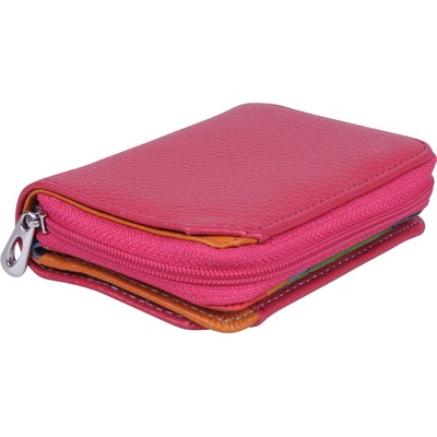 NovaKabelka D8304 Fuxia dámska kožená peňaženka ružová