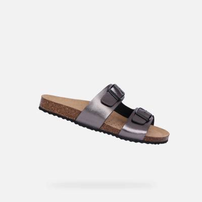 Geox Сребърни дамски сандали Geox Brionia Geox | Srebaren | ЖЕНИ | 35