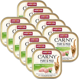 Animonda Carny Pure & Mild Adult - пиле и котешка храна 12 x 100 г