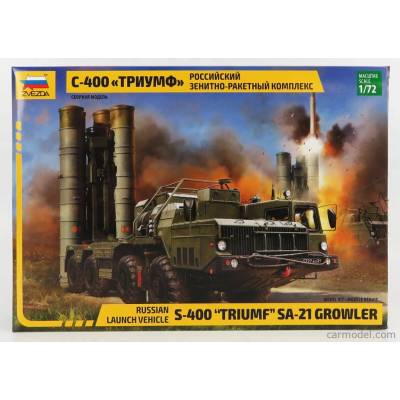 Zvezda ZIL S-400 Triumf Sa-21 Growler Truck8 4-assi Lancia Missili 1959 / 1:72
