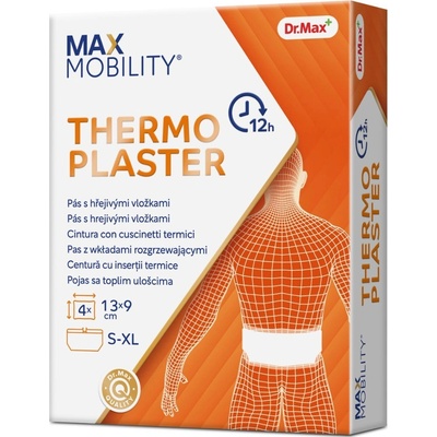 Dr.Max Thermoplaster Pás s hřejivými vložkami 4 vložky 13 x 9,5 cm – Zbozi.Blesk.cz