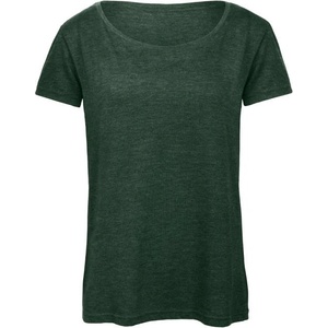 B&C Collection B&C TRIBLEND / Дамска тениска - цвят хедър форест M (01TW56u4602)