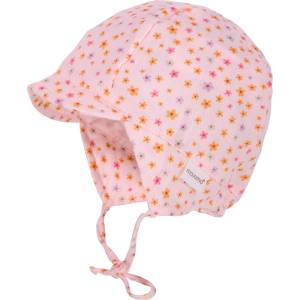 maximo Шапка с козирка maximo Baby's Schildmütze m. Ohrenschutz Cap - Muschelrosa / Blümchen - размер 41 cm (904-1844-0815)