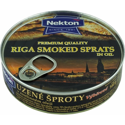 Nekton Šproty údené výberové v rastlinnom oleji 160 g