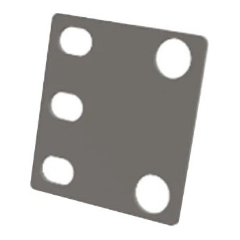 GUNKO 1u Адаптивна планка за преобразуване на 21" в 19", 2 бр (pa 00 21 19bp)