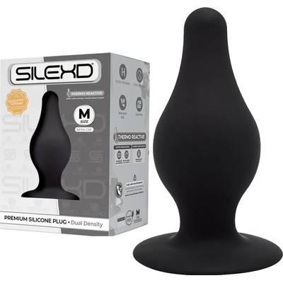 Анален плъг с термо ефект, мек и безопасен, 9, 3см. - Silexd Model M (D-237295)