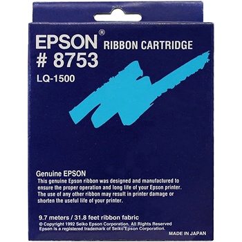 Epson ЛЕНТА ЗА МАТРИЧЕН ПРИНТЕР EPSON LQ 1500 - Black - OEM PN 8753 - 3 милиона символа