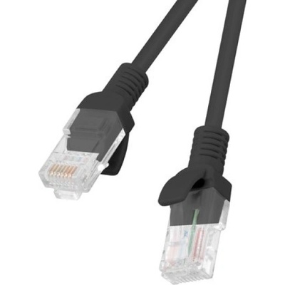 Lanberg Patchcord RJ45 Cat. 5e UTP 5m Black (PCU5-10CC-0500-BK)