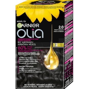 Garnier Olia olejová permanentní barva na vlasy 2 Black Diamond 60 g