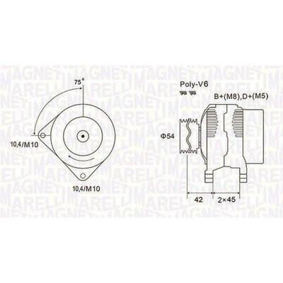 Generátor MAGNETI MARELLI 063731564010