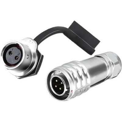 SF12 kovový panelový spojovací konektor, set, IP67 2-pin