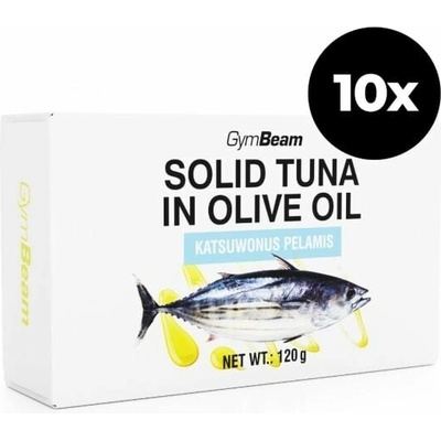 GymBeam Tuňák v olivovém oleji 10 x 120 g