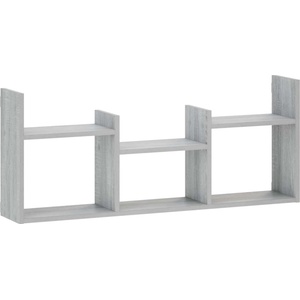 vidaXL Стенен рафт Сив Сонома 97, 5 x 17 x 40 см Инженерна дървесина (8015109)