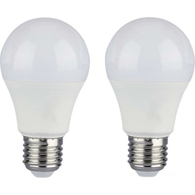 V-Tac SADA 2x LED Stmievateľná žiarovka A60 E27/9W/230V 6400K VT2217