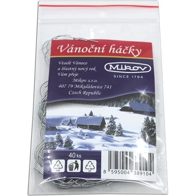 vánoční háčky 468 40 kusů