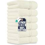 Utopia Towels Utopia Towels, Premium Towel Set, 100% Ringspun Cotton, Ultra Soft and Highly Absorbent, 600gsm, for Bathroom, Gym, Shower, Hotel and Spa, 16" x 28", Ivory White, 6 - UT0901 (UT0901)