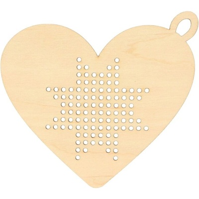 Drevené srdiečko na vyšívanie 7