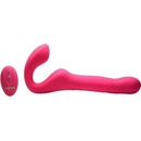 Strap U Mighty-Thrust Thrusting & Vibrating Strapless Strap-On with Remote Pink