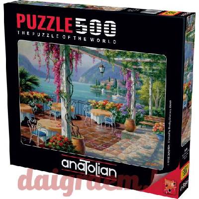 Anatolian Пъзел anatolian 3578 - 500 части - Тераса с глициния (p3578)