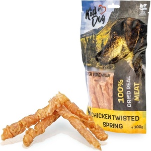 KIDDOG Super Premium 100% пилешки гърди във формата на спирала без добавки 100 g