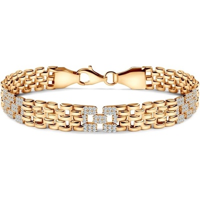 Savicki náramek žluté zlato zirkony B-B-B0072-00874-585-Z