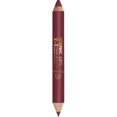 Dermacol Iconic Lips 2v1 rúž a kontúrovacia ceruzka 06 10 g
