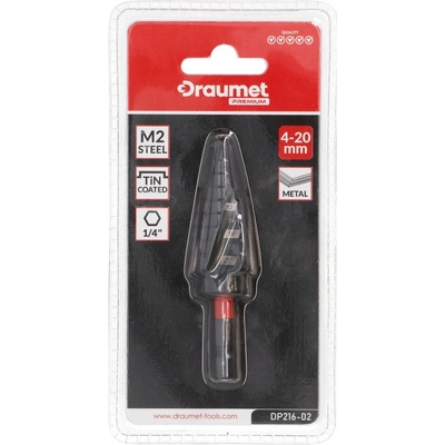 Jipos Tools Stupňovitý vrták 4-20mm DP216-02 JIPOS