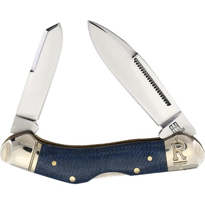 Rough Ryder Denim Micarta Two Blades Pocket Knive