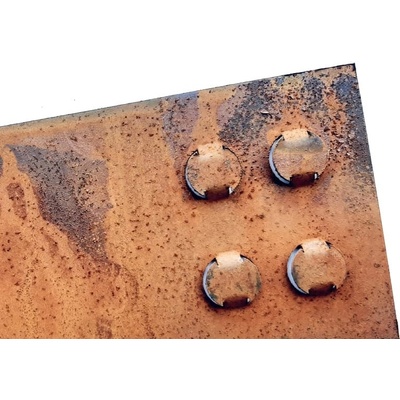 Ocelový obrubník s trny – Steel Border Rust S 1,5/100 - tloušťka 1,5 mm, výška 10 cm, délka 1 m