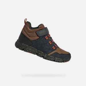 Geox Черни момчешки високи обувки Geox Flexyper Boy B ABX Geox | Cheren | Момчешки | 30