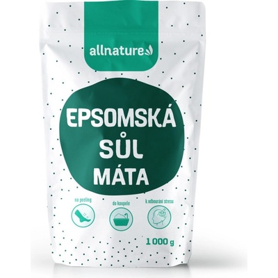 Allnature Epsomská Soľ mäta 1 kg