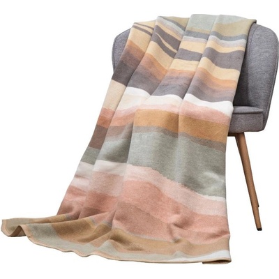 SCANquilt pléd VELURO duny písková střední 150x200