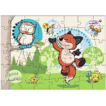 NICI Детски пъзел - Горските животни, 48 части
