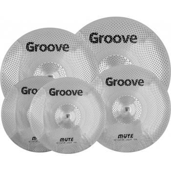 Groove Mute Matte Silver Silent Cymbal Set