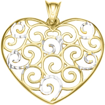 Bealio stříbrný přívěsek SRDCE ornament 03 11503 2375
