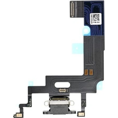 Apple iPhone XR - Nabíjecí Konektor + Flex Kabel (Black), Black – Zboží Živě