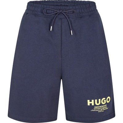 Hugo Поларени къси панталони Hugo Men's Fleece Jogger Shorts - Navy 406