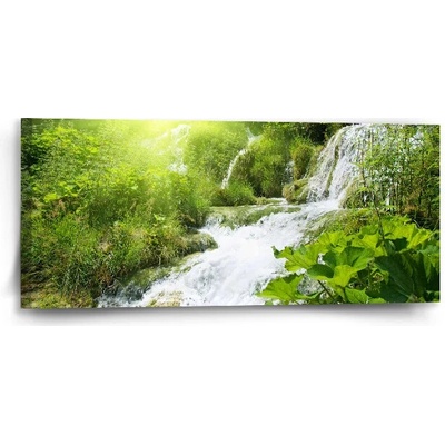 Sablio Obraz Kaskádový vodopád - 110x50 cm