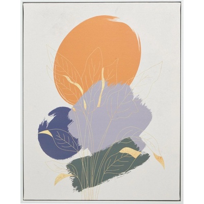 Giftdecor Obraz v bílém rámu SOLARA s motivem kruhů, 40 x 70 cm vícebarevná