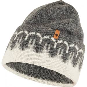 Fjällräven Зимна шапка (beanie) Fjällräven Övik Path Knit Beanie - Chalk White / Grey - размер One Size (904-5461-0111)
