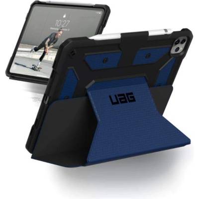 Urban Armor Gear Gear Metropolis Folio Case - удароустойчив хибриден кейс от най-висок клас за iPad Pro 11 (2020), iPad Pro 11 (2018) (тъмносин)