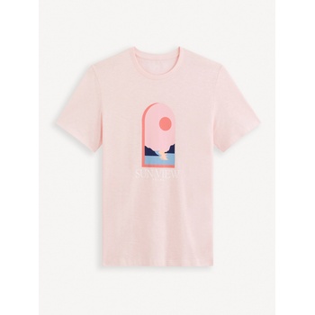 Celio Памучна тениска Джеберак Celio Celio | Rozov | МЪЖЕ | XXL