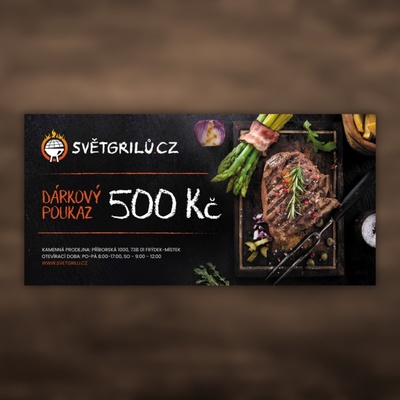 Svět grilů Dárkový poukaz 500 Kč