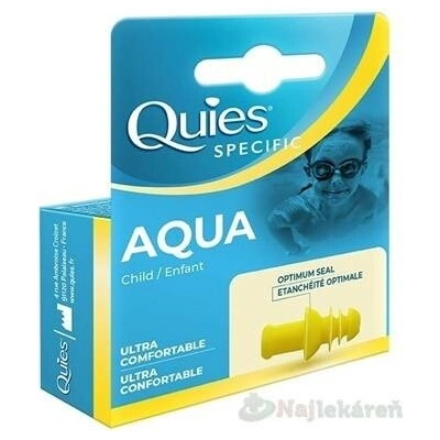 QUIES Aqua chrániče sluchu pro děti 2 ks