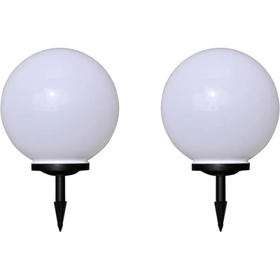 Градински лампи за пътека, 2 бр, LED, 40 см, с анкер за земя (277117)